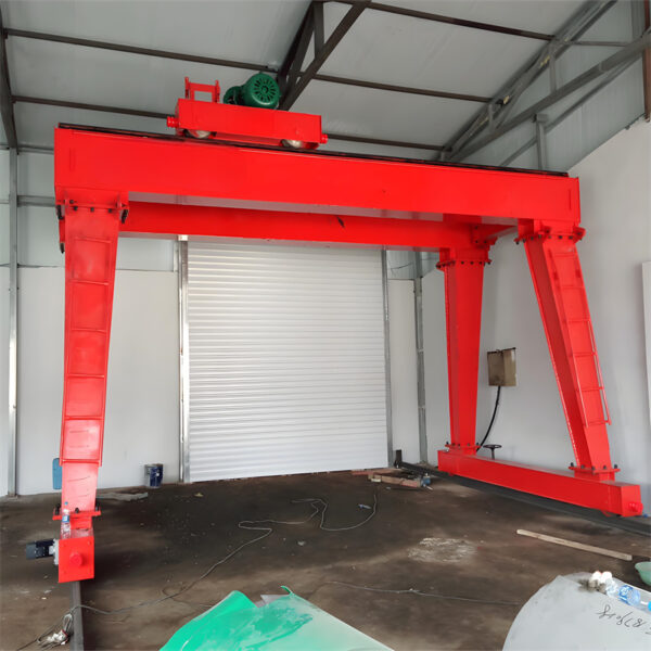 Electric hoist double main beam gantry crane