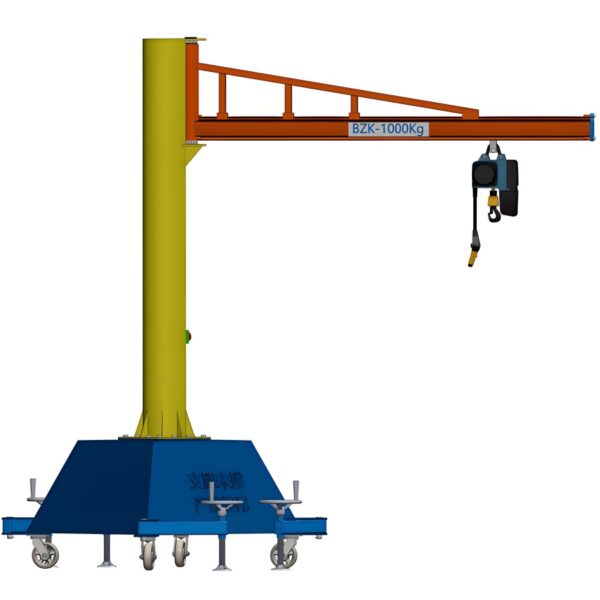 Free standing mobile Jib Cranes